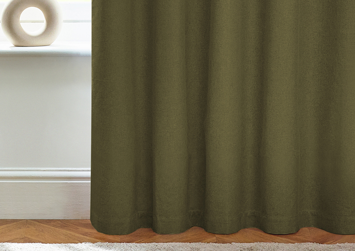 Dawn (Blackout) Eyelet, Olive - Ready Made Curtains - Image 6